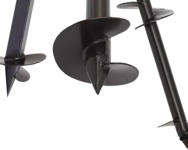 фото Винтовые сваи оцинкованные