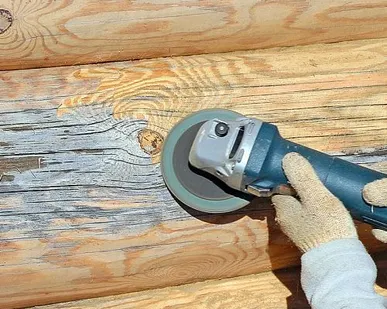 фото Шлифовка бруса