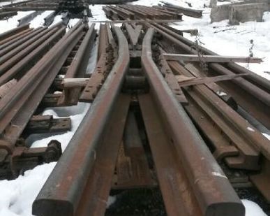 фото Стрелочный перевод 1/9 Р50 проект 2498 с хранения
