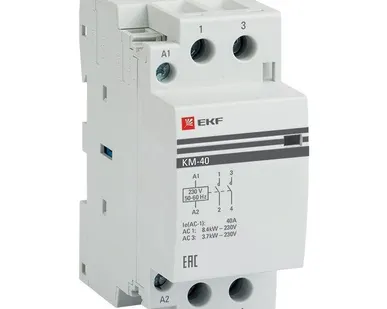 фото Контактор модульный КМ 40А 2NО (2 мод.) EKF km-2-40-20