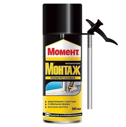 Фото №0 Пена монтажная Момент МОНТАЖ 300мл 1668893 / 4600611322308 (Б0002713)