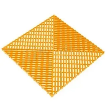 Фото №0 Решетка газонная c обрамлением 400х400х18мм, Жёлтый