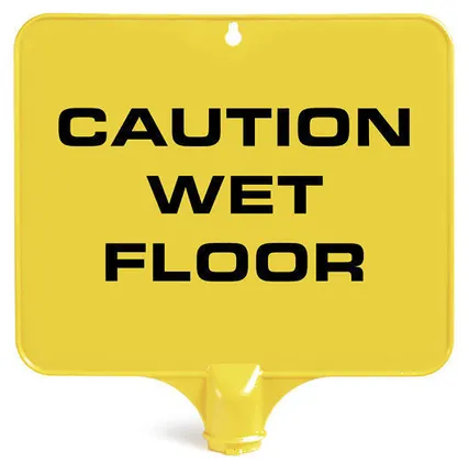 Фото №0 Квадратная предупреждающая табличка TTS «CAUTION WET FLOOR»