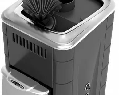 фото Банная печь ТМФ Гейзер Мини 2016 Carbon ДН КТК ЗК антрацит