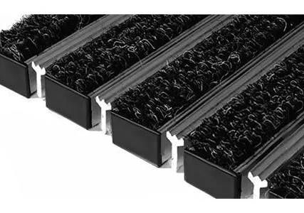 Фото №0 Придверная решетка Step - текстиль+скребок 390х590мм