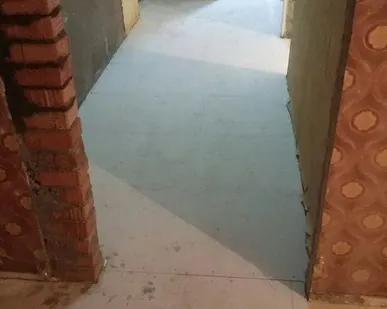 фото Сухая стяжка пола в квартире