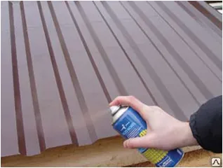 фото Эмаль для металлочерепицы RAL 8017