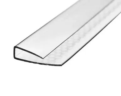 фото Профиль торцевой 4 мм прозрачный 2,1 м