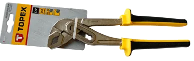 фото Клещи переставные TOPEX, 10-45мм, CrV, 250мм