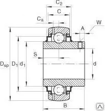 фото Подшипник корпусный UC 204, UC 205, UC 206, UC 207, UC 208, UC 209