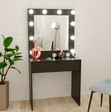 Фото №0 Черный гримерный столик