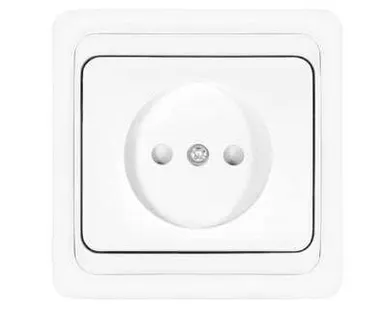 фото Розетка 1-м СП Валери 16А IP20 защ. шторки бел. Universal В0022x