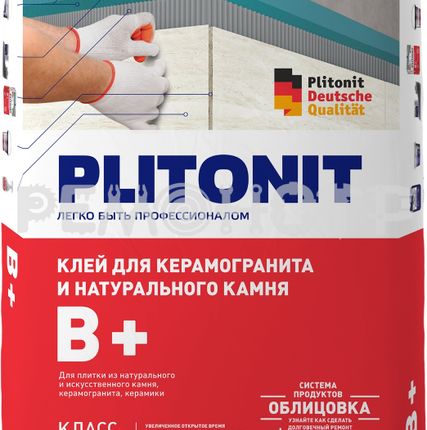 Фото №0 Клей плит вн/нар_раб 25кг ПЛИТОНИТ В+ (48) П