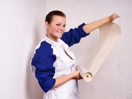 Фото №0 Поклейка обоев