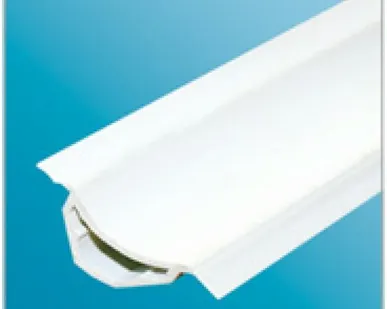 фото Угол вспененный внутренний ИДЕАЛ Галтель 25х25 2,5м Белый с мягкими краями 007850