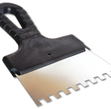 Фото №0 Шпатель фасадный 250мм, зуб 10*10мм, нержавеющая сталь, EUROTEX