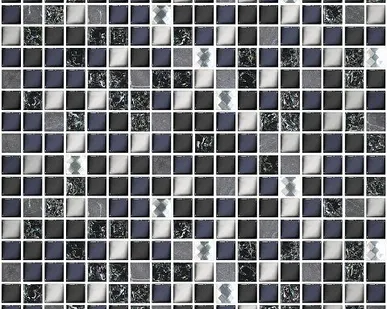 фото Плитка керам. AZORI Дефиле 300x300 nero XH156-420CP мозаика