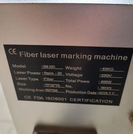 Фото №1 Лазерный маркиратор Fiber laser marking machine