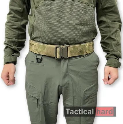 Фото №0 Тактический брючный ремень "Балдрик" с пряжкой ЗУБР Мох