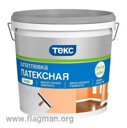 Фото №0 Шпатлевка ФИНИШНАЯ для сухих помещений / Профи 5 кг