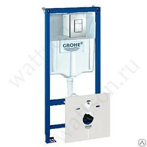 Фото №0 Инсталляция GROHE Rapid SL 4 в 1 в сборе, для подвесного унитаза с кнопкой