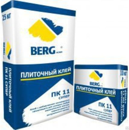 Фото №0 ПК 11 СУПЕР Плиточный клей BERGhome