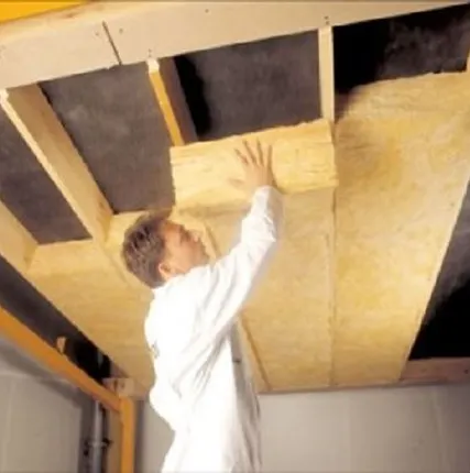 Фото №0 Монтаж тепло-шумоизоляции на потолок