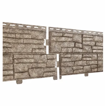 Фото №0 Сайдинг Стоун-Хаус | Сланец бурый