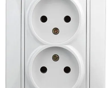 фото Розетка СП Plano 2х2P 1-204-01 16А-250В IP20 бел. Intro Б0027613