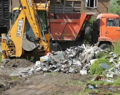 фото Вывоз мусора самосвалом Камаз 8м³