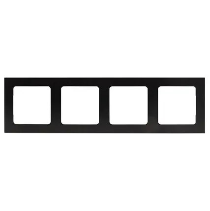 Фото №0 Рамка 4-м Стокгольм металл. черн. PROxima EKF EZM-G-305-10