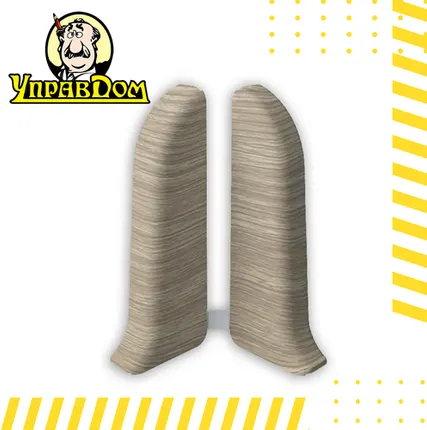 Фото №0 Плинтус Lexida Соединитель Лексида Торцевая пара 277 Сосна пиренейская