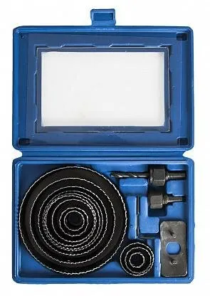 Фото №0 Набор коронок по дереву ПРАКТИКА HCS 19-127мм + 2 адаптера 12шт 773-279