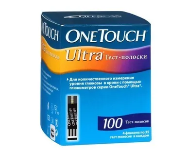 фото Тест-полоски One Touch Ultra 100 шт