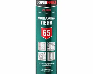фото Пена монтажная профессиональная Donewell, 65 л