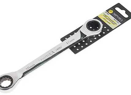 Фото №0 Ключ накидной 16х17мм трещоточный ЭВРИКА 71617