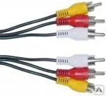 Фото №0 Кабель Видео 3 RCA -3 RCA 5 метров
