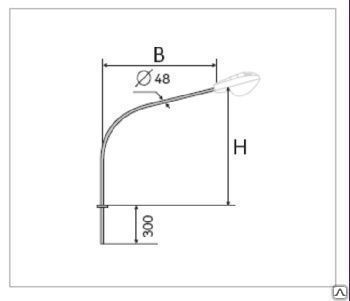 фото Кронштейн 1.К1-0,5-0,5-Ф2 оц