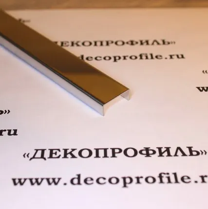 Фото №0 Бордюр СТАЛЬ 2,7 м - Сталь шлифованная - 8х20 мм - 2,7 м - 430 - Без покрытия