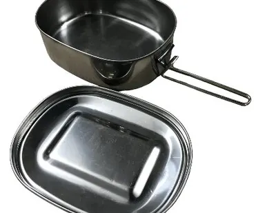 фото КОТЕЛОК с крышкой, овальный, нержавейка, 16х13.5х5 мм