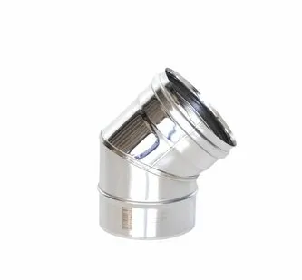 фото Дымоходы Теплов и Сухов Отвод 45* ОМ-Р 430-0.5 D120 (2S)