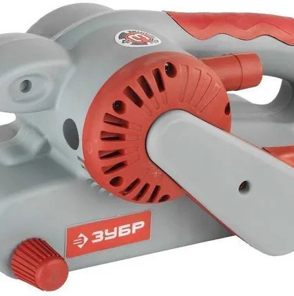 Фото №0 Машина ЗУБР ленточная шлифовальная, лента 76x533мм, скорость ленты 360м/мин