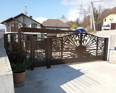 фото Откатные ворота