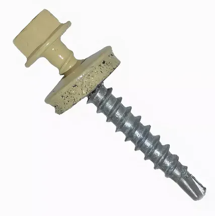 Фото №0 Саморез кровельный 4,8*35 RAL 1014 (слоновая кость)