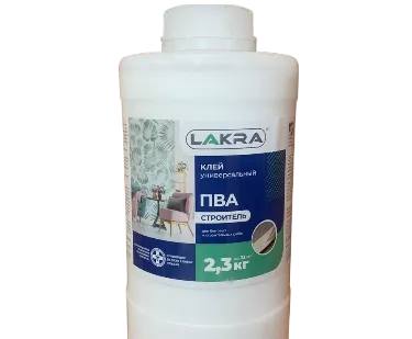 фото Клей ПВА универсальный Строитель 2,3 кг Л-С (Lakra) Лакра