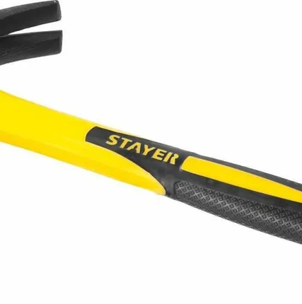 Фото №0 Молоток-гвоздодер с фиберглассовой рукояткой 450 г, STAYER Fiberglass2026-450