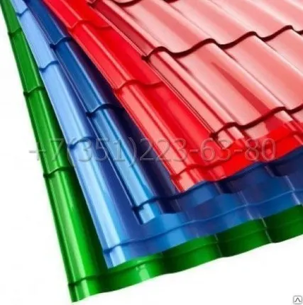 Фото №0 Металлочерепица Монтеррей от 0.45 до 1.5мм Макси Супермонтеррей любой цвет