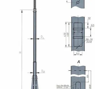 фото Опора силовая прямостоечная ОС-0,6-11,0 вк