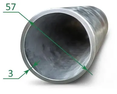 фото Труба оцинкованная эсв 57x3