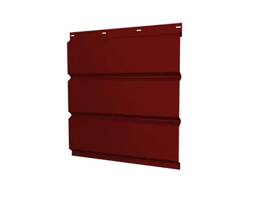 фото Софит металлический без перфорации 0,5 Satin с пленкой RAL 3011 коричнево-красный